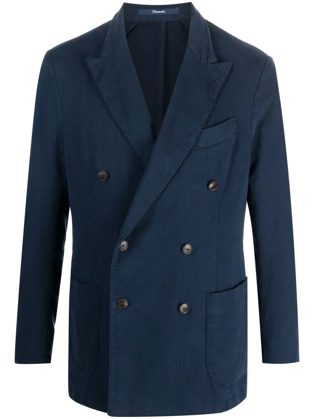 

Drumohr double-breasted corduroy blazer - Blue