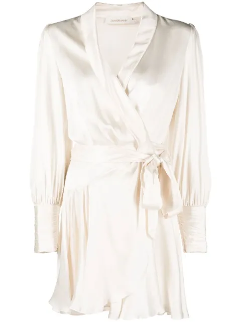 ZIMMERMANN silk wrap minidress