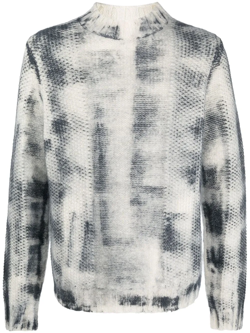 

Malo abstract-print jumper - Blue