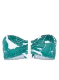 ERES Tabac abstract-print bandeau bikini top - Green