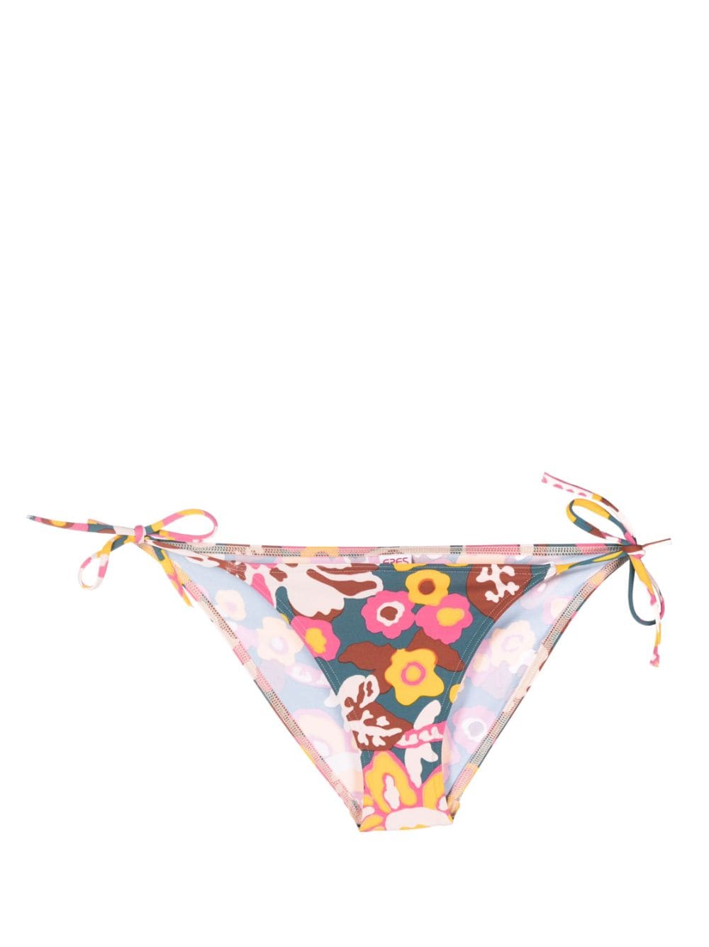 Image 1 of ERES Kaki floral-print bikini bottoms