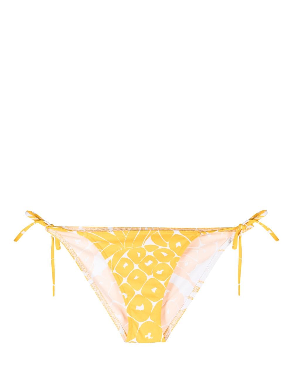 Eres Regal Leaf-print Bikini Bottoms In Imprime Ananas Passion