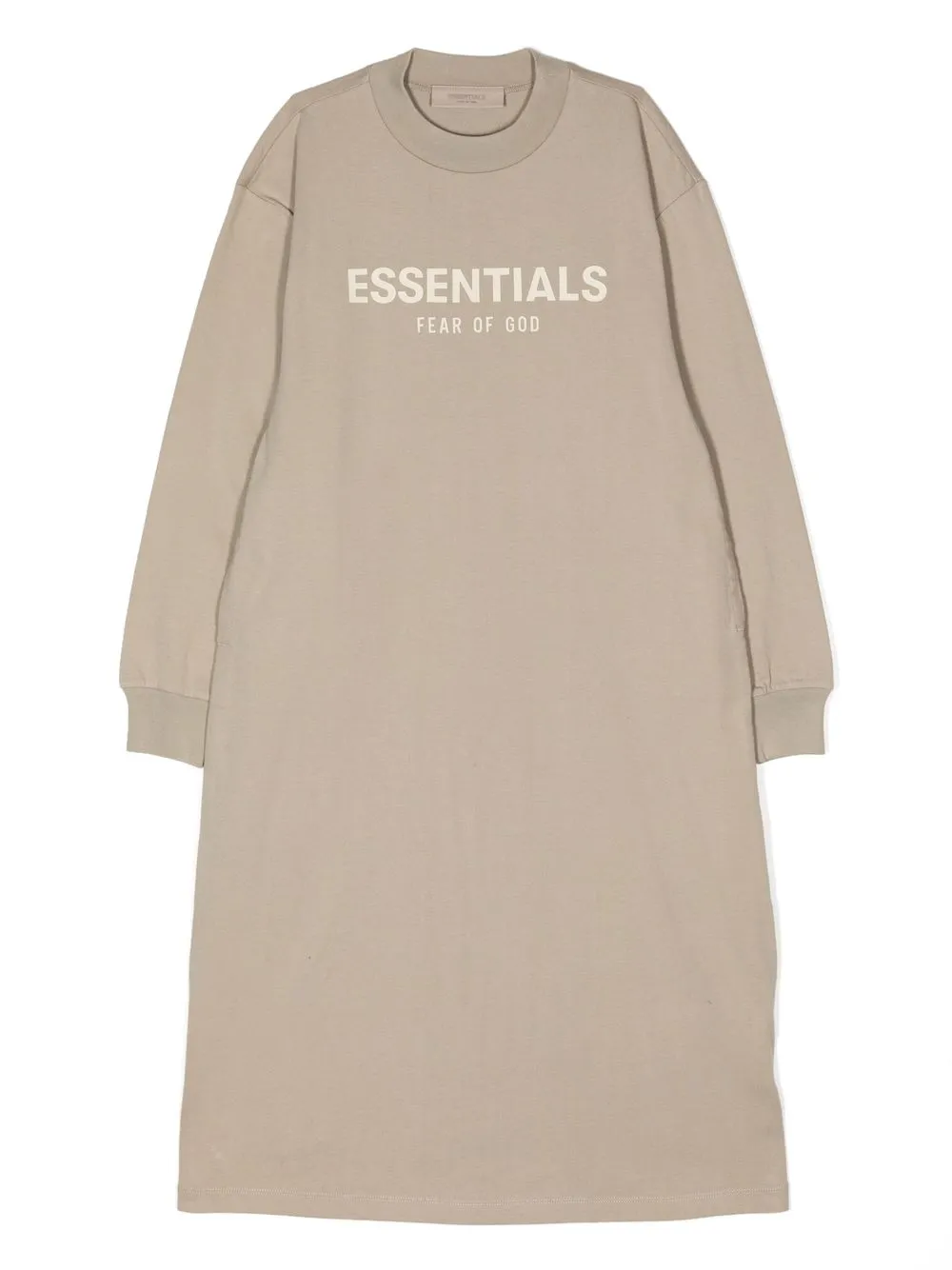

FEAR OF GOD ESSENTIALS logo-print sweatshirt dress - Brown