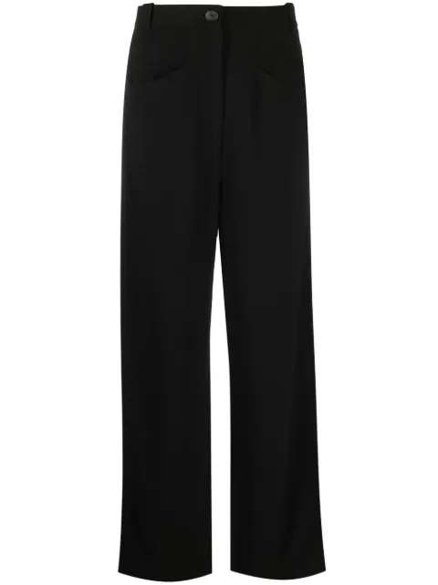 KHAITE high-waisted straight leg trousers