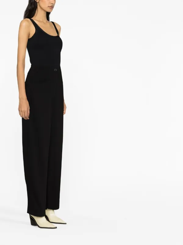 パンツ KHAITE Women Straight Pants 3160343 BLACK Caiton straight pants in black - Khaite | Mytheresa