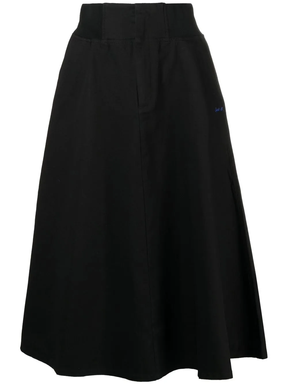 

SPORT b. by agnès b. two-pocket midi straight skirt - Black