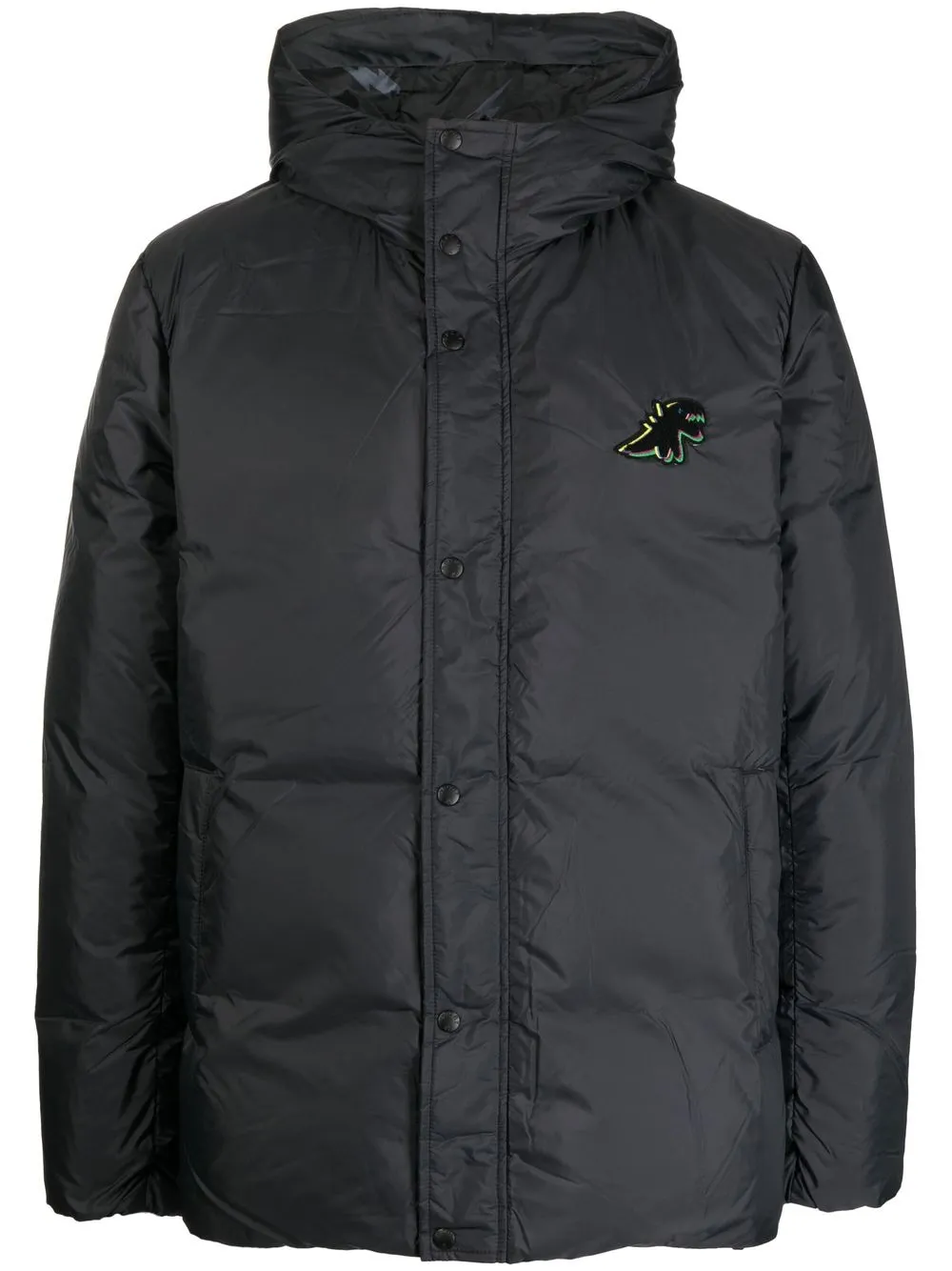 

SPORT b. by agnès b. padded logo-patch jacket - Black