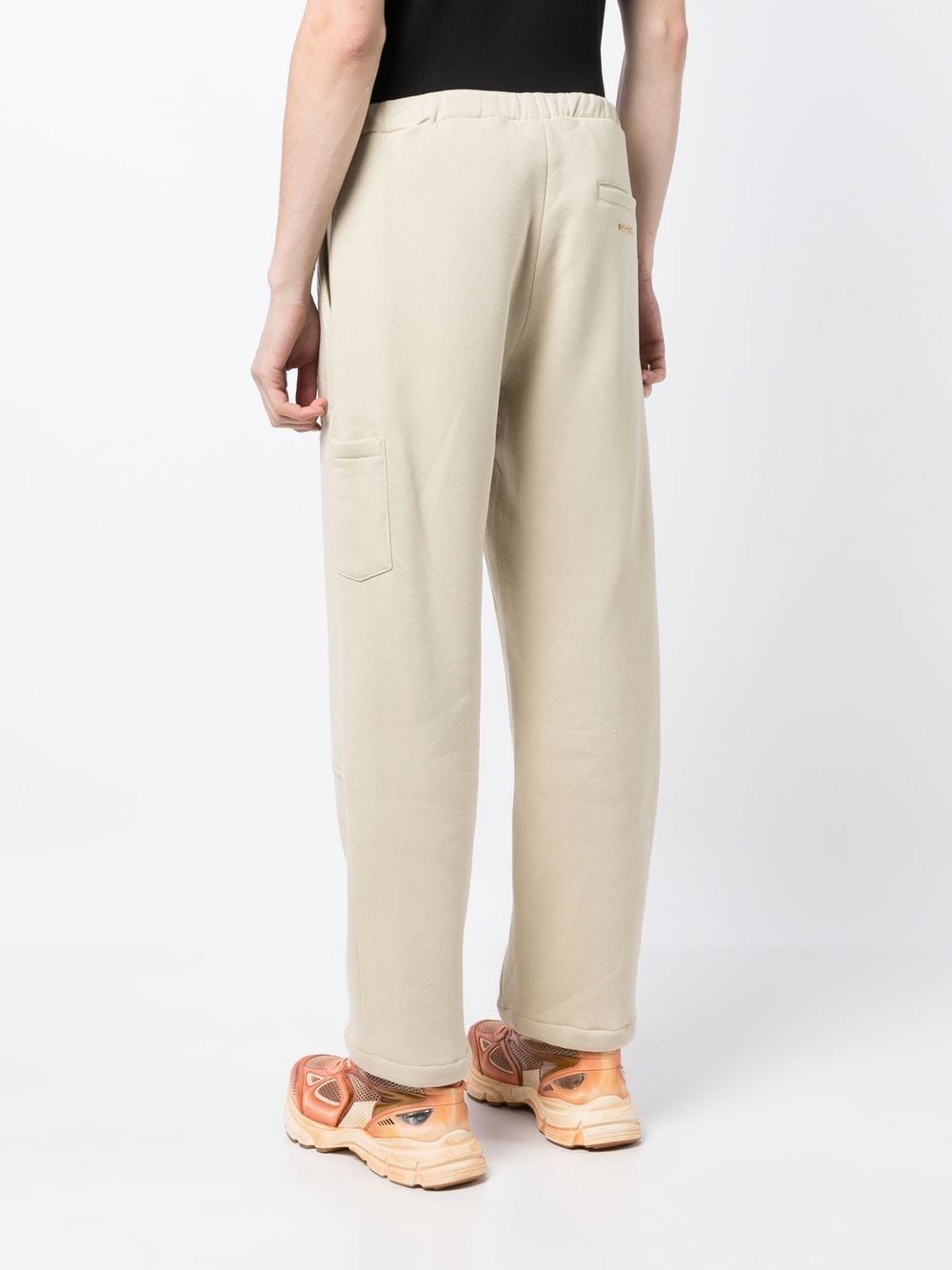 Shop Buscemi Panelled Cotton Track Pants In Brown