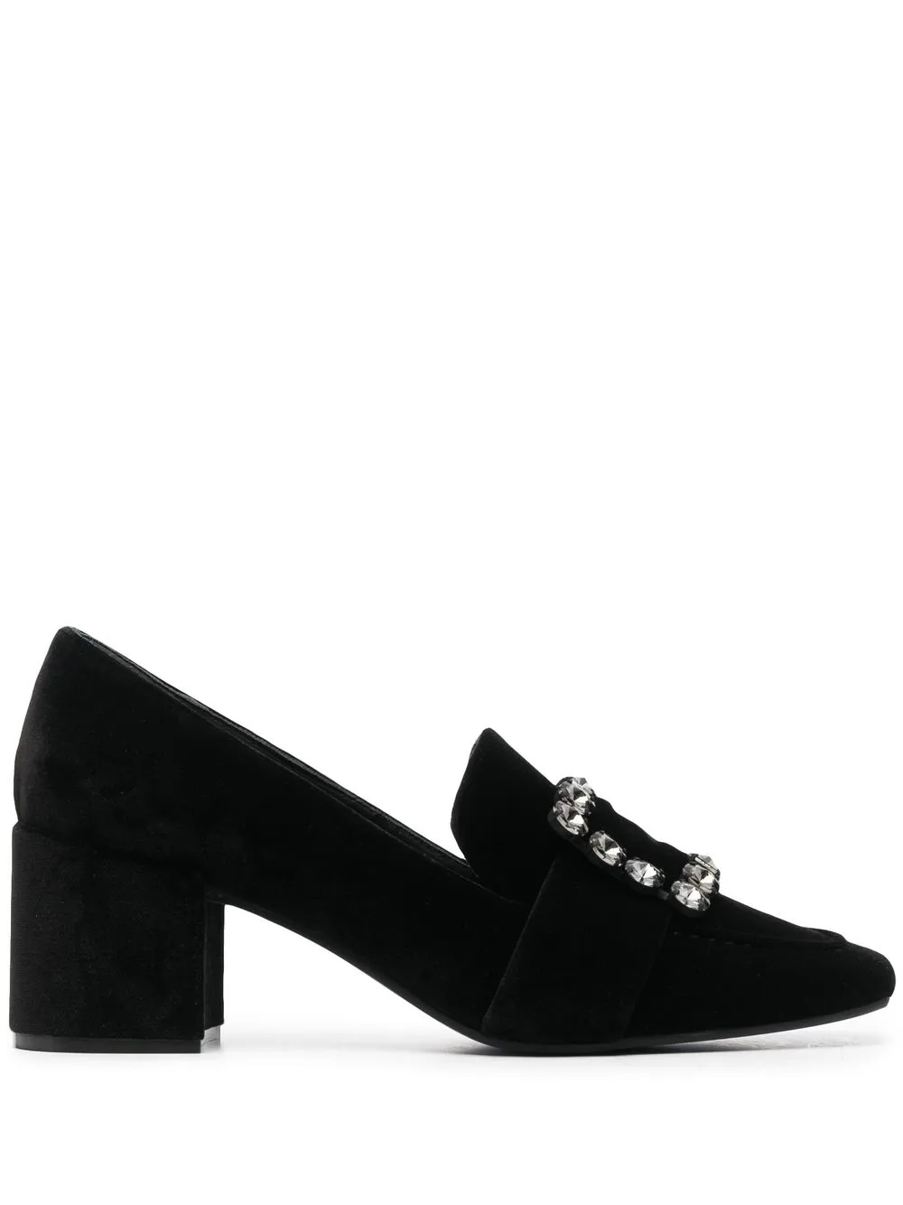 

Roberto Festa Zoes 65mm crystal-buckle loafers - Black