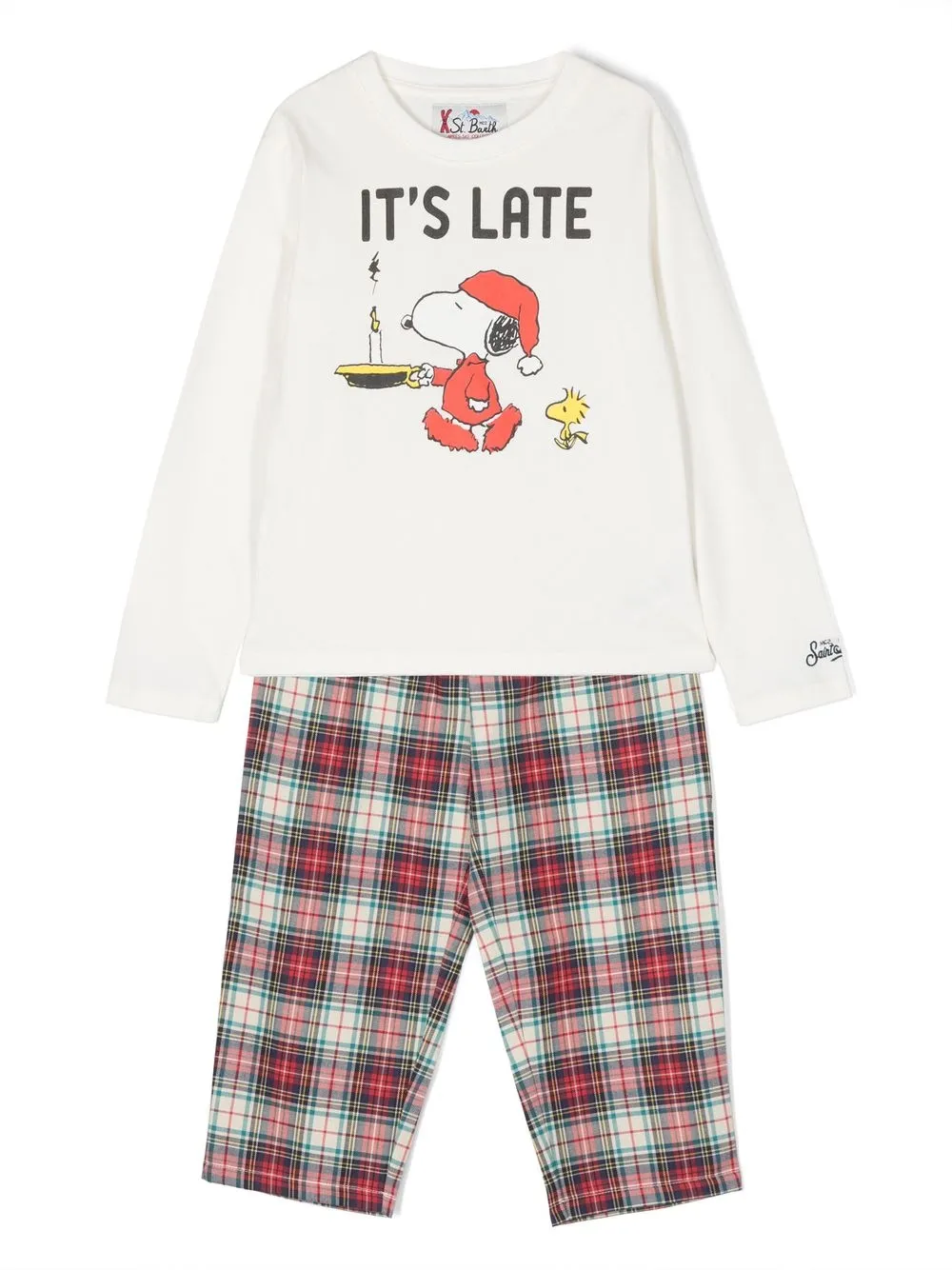 

MC2 Saint Barth Kids slogan-print sleep set - White