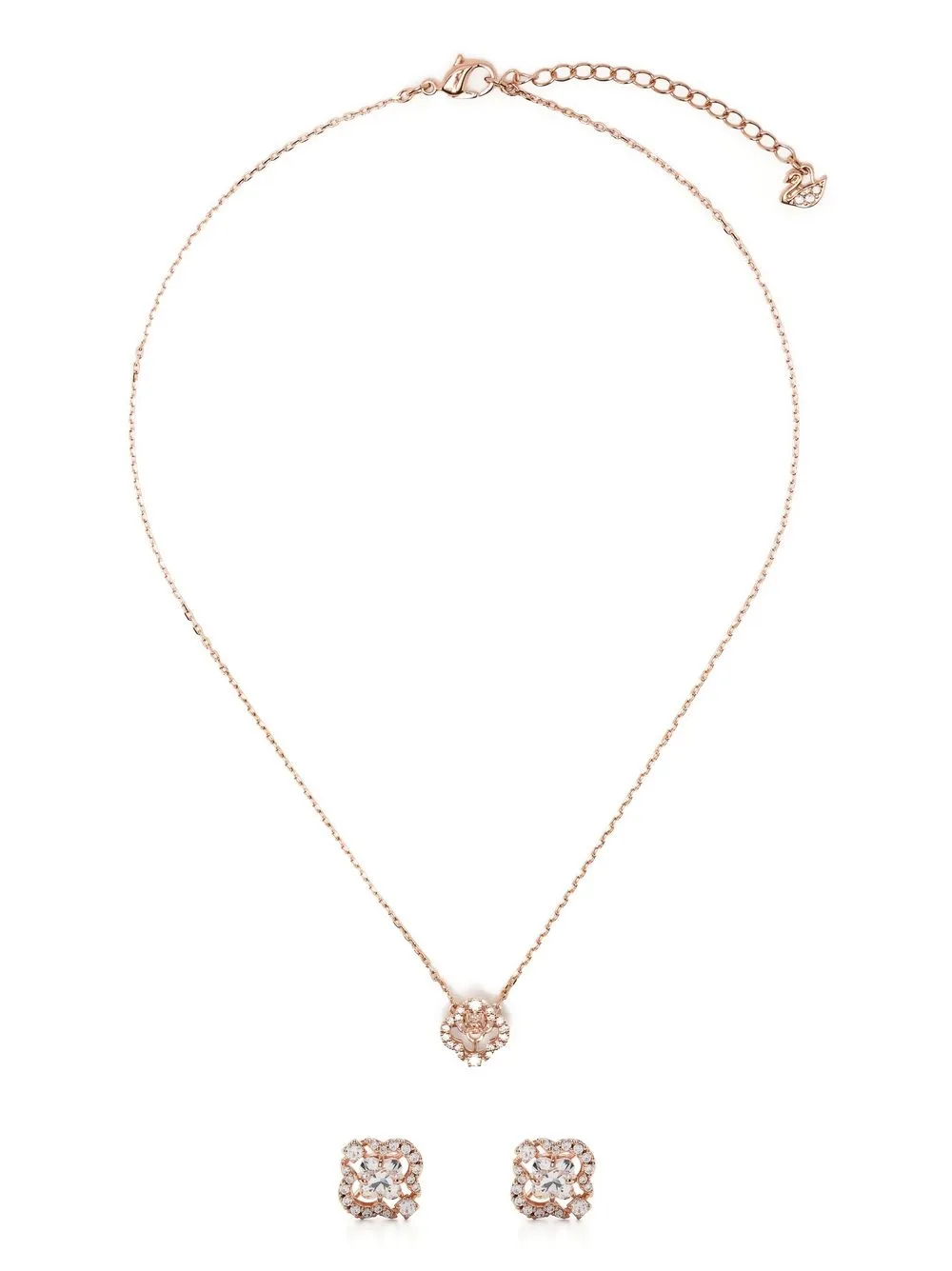 

Swarovski Sparkling Dance crystal earrings and necklace set - Gold