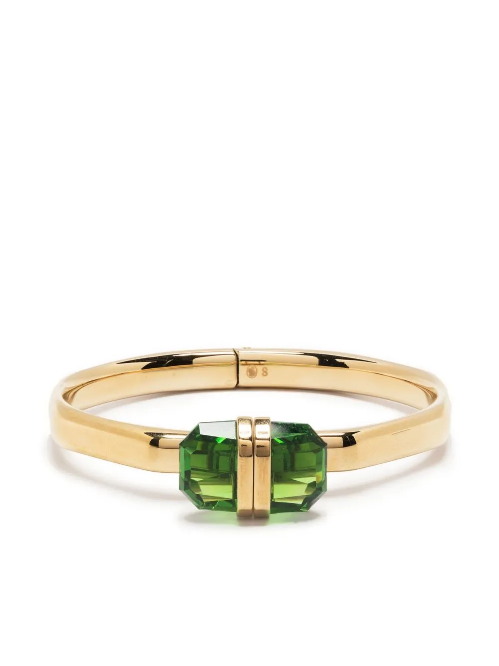 

Swarovski Lucent crystal-embellished bangle - Green