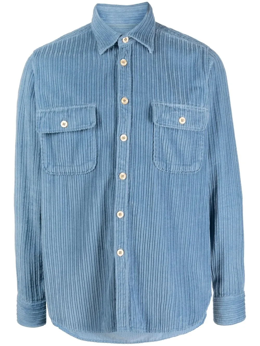 

Tintoria Mattei long-sleeved corduroy shirt - Blue
