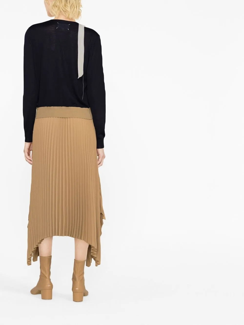 Maison Margiela Work-in-progress Wool-blend Cardigan In Blue
