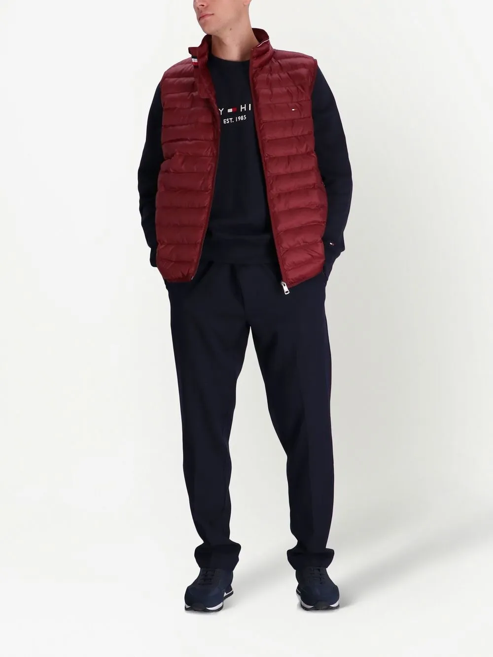 Tommy Hilfiger Sweater met logoprint - Blauw