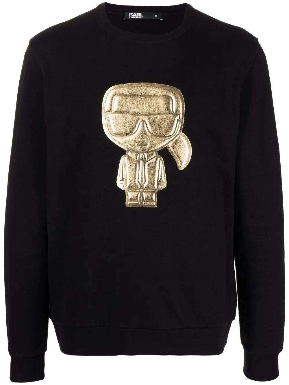 

Karl Lagerfeld sudadera con parche del logo - Negro