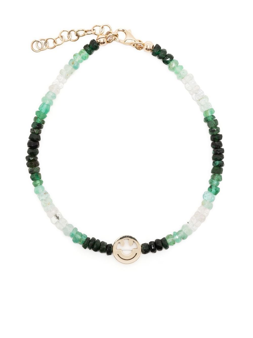 roxanne first bracelet smiley serti de saphirs - vert