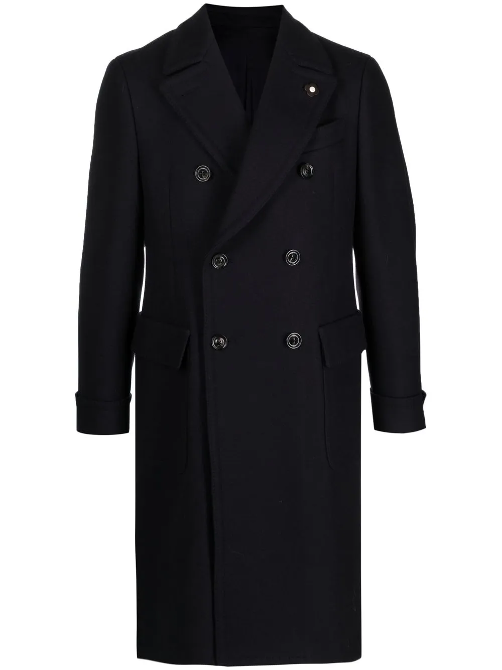 

Lardini double-breasted coat - Black