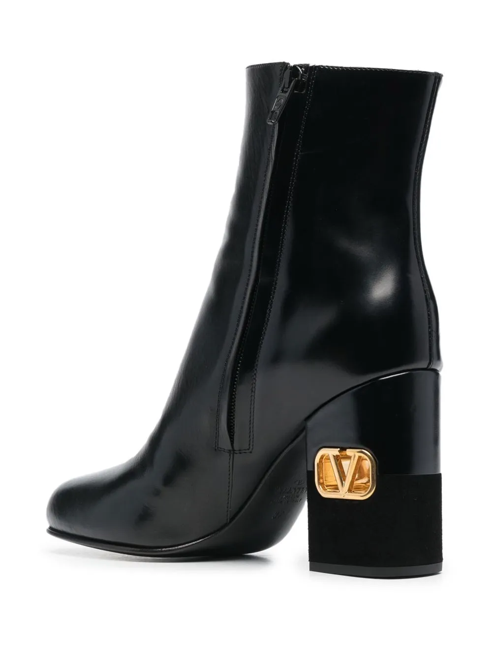 Valentino Vlogo 90mm Ankle Boots In Black
