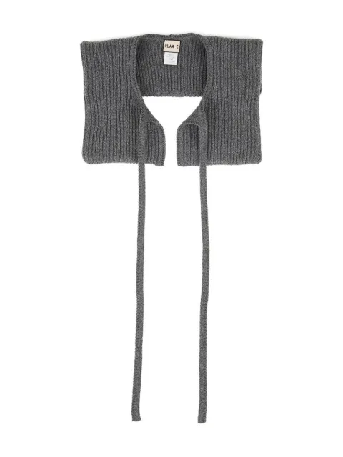 Plan C knitted cotton collar 