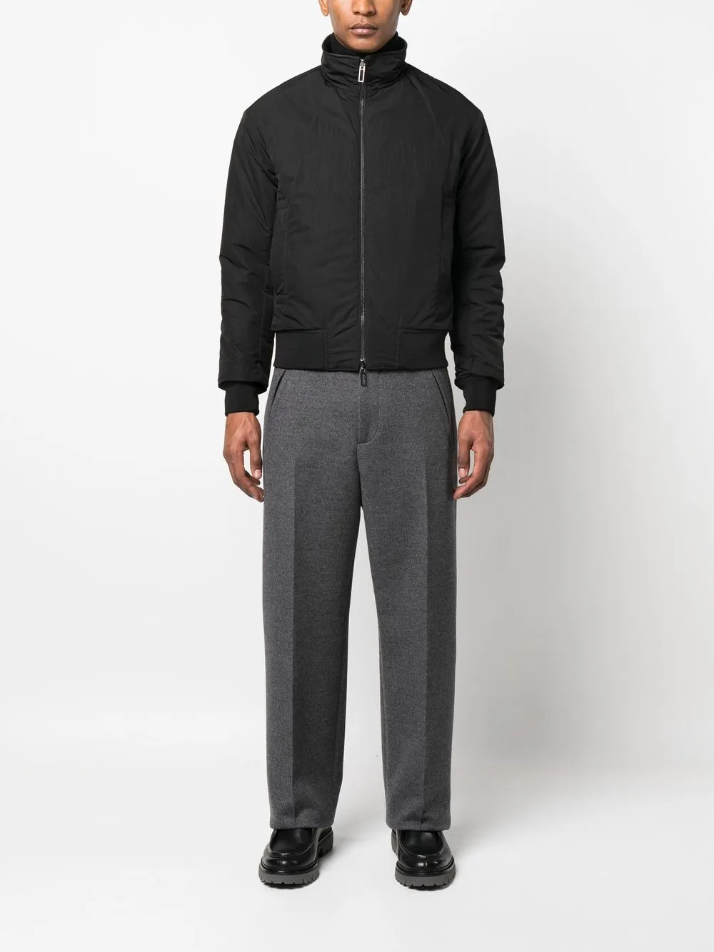 Emporio Armani embossedmonogram Bomber Jacket Farfetch