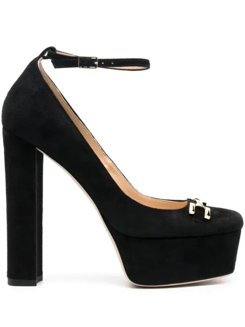 Elisabetta Franchi - block-heel platform pumps