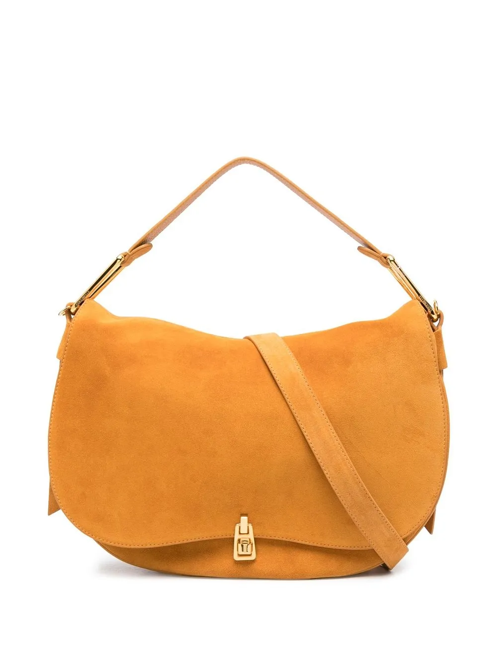 

Coccinelle foldover suede tote bag - Yellow