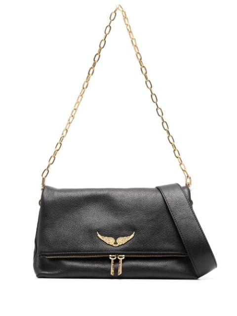 Zadig&Voltaire logo-plaque leather shoulder bag