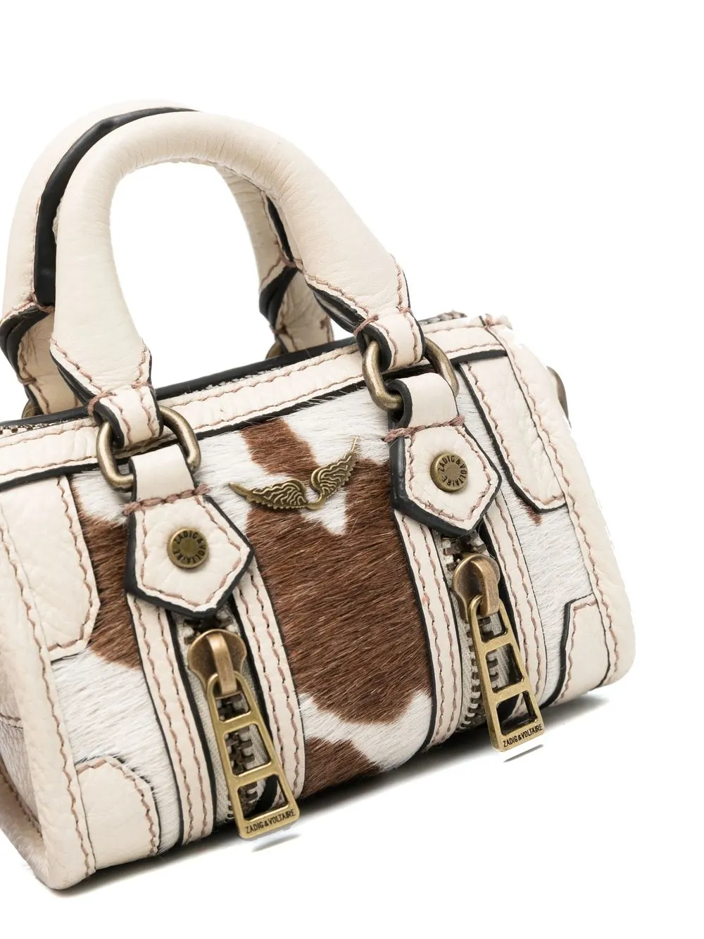 Zadig & Voltaire Nano Sunny Panelled Crossbody Bag In White ModeSens