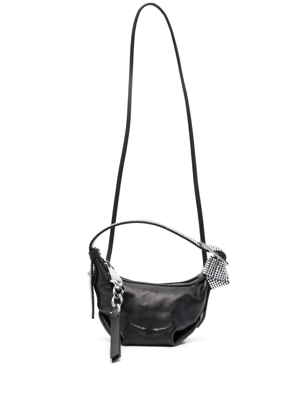 Zadig & Voltaire Le Cecilia Crystal-embellished Mini Bag In Black