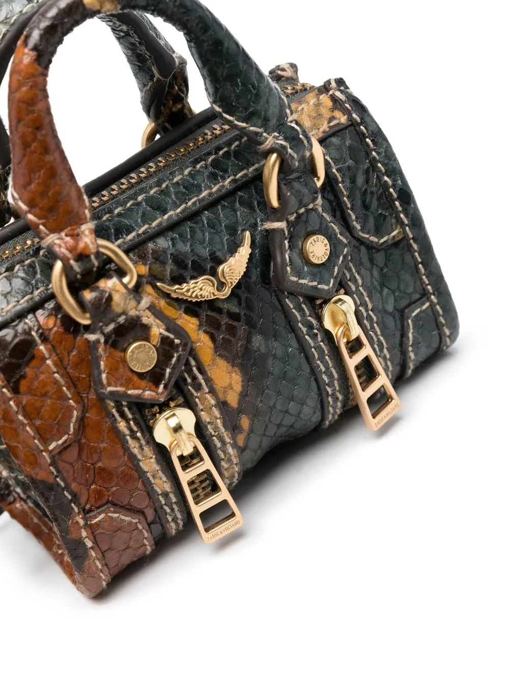 Zadig & Voltaire Nano Sunny Panelled Crossbody Bag In Green ModeSens