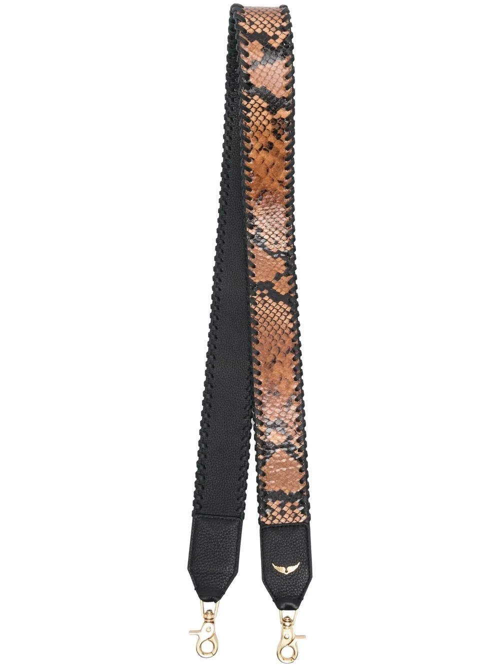 

Zadig&Voltaire snakeskin-print bag strap - Brown