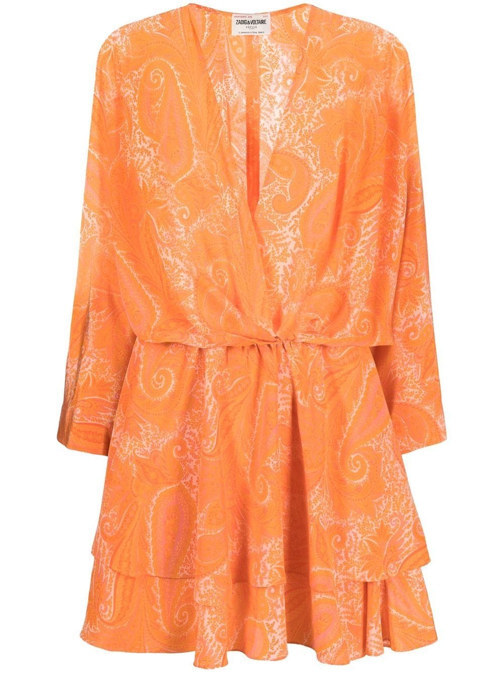 

Zadig&Voltaire Hailey paisley-print dress - Orange