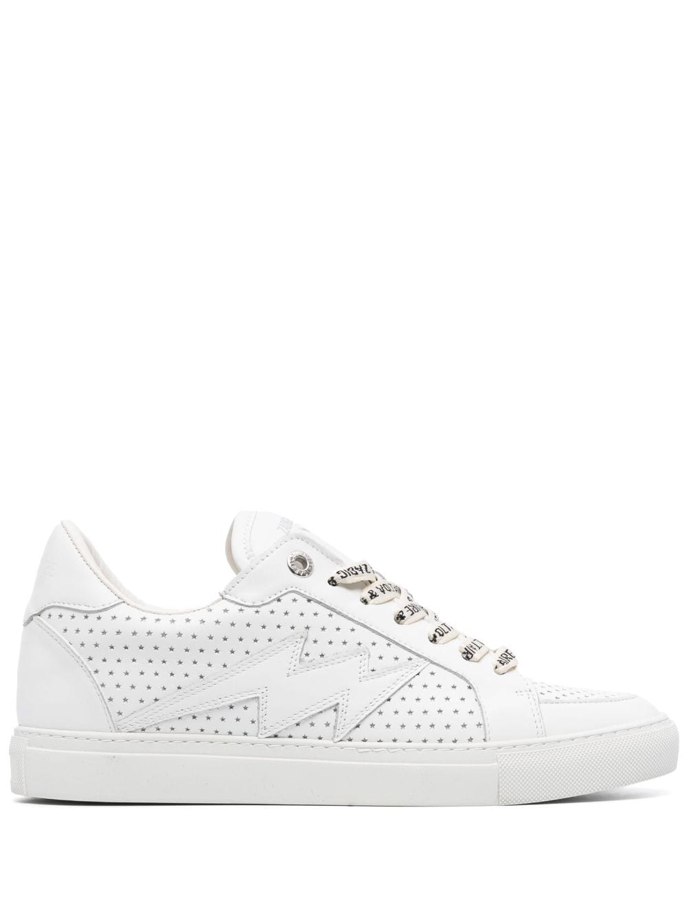 Shop Zadig & Voltaire La Flash Low-top Sneakers In White
