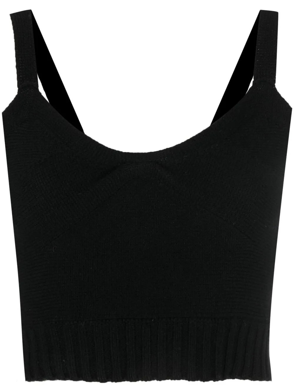 

Zadig&Voltaire Bettina knitted cropped top - Black