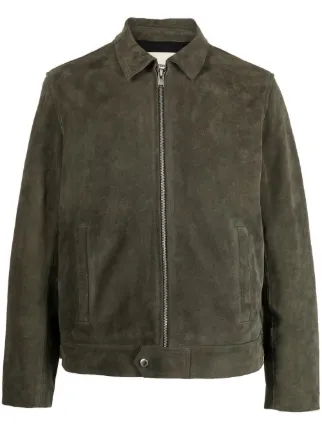 Zadig&Voltaire ジップアップ スエードジャケット | グリーン 