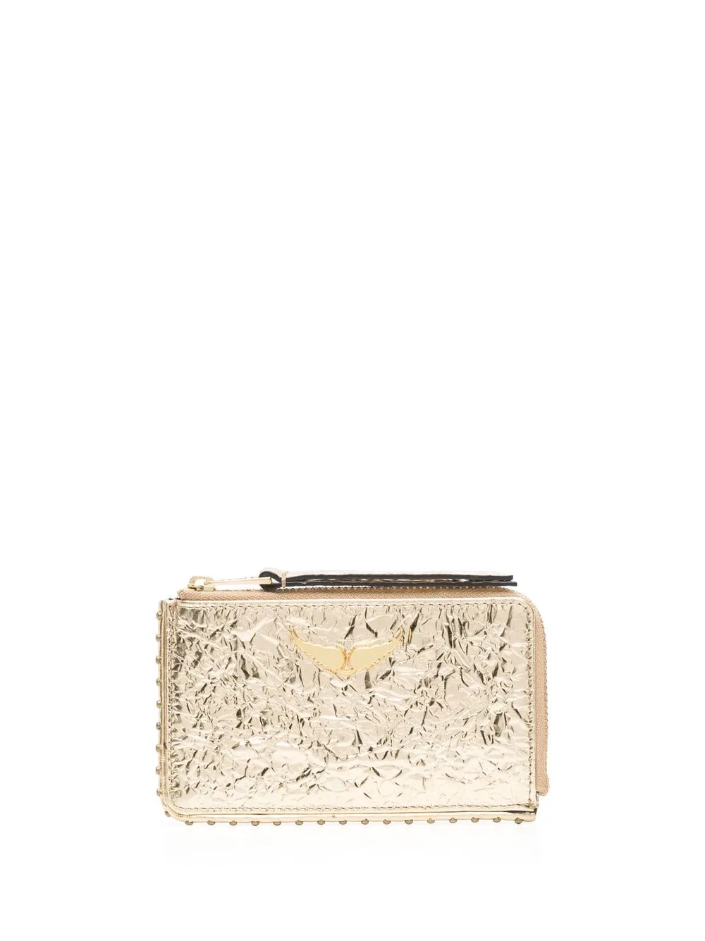 

Zadig&Voltaire ZV crinkled cardholder - Gold