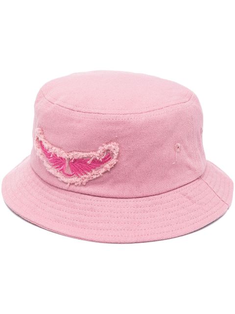 Zadig&Voltaire Wings logo-patch bucket hat