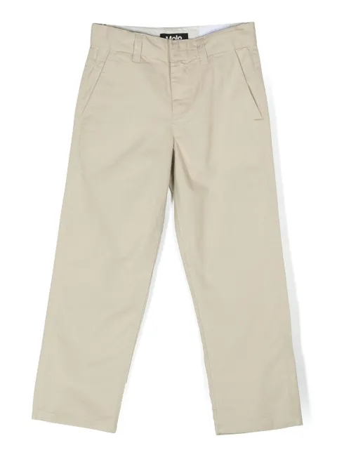 Molo Ace logo-patch trousers 