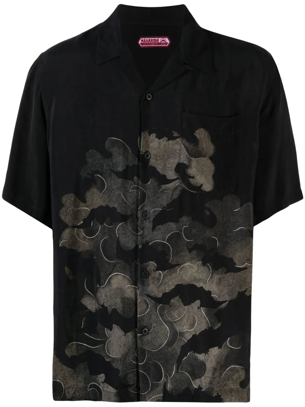 

Maharishi graphic-print short-sleeve shirt - Black