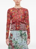 Molly Goddard ruffled cardigan - Red
