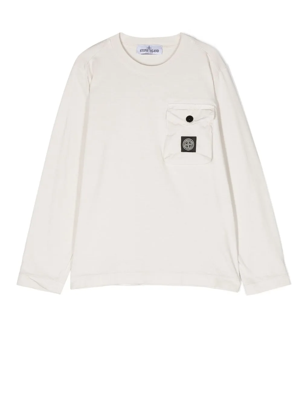 

Stone Island Junior cotton long-sleeve T-shirt - White