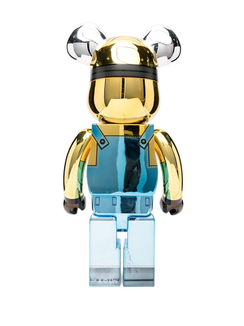 Shop Medicom Toy Dave Chrome Be@rbrick 1000% Figure In Yellow