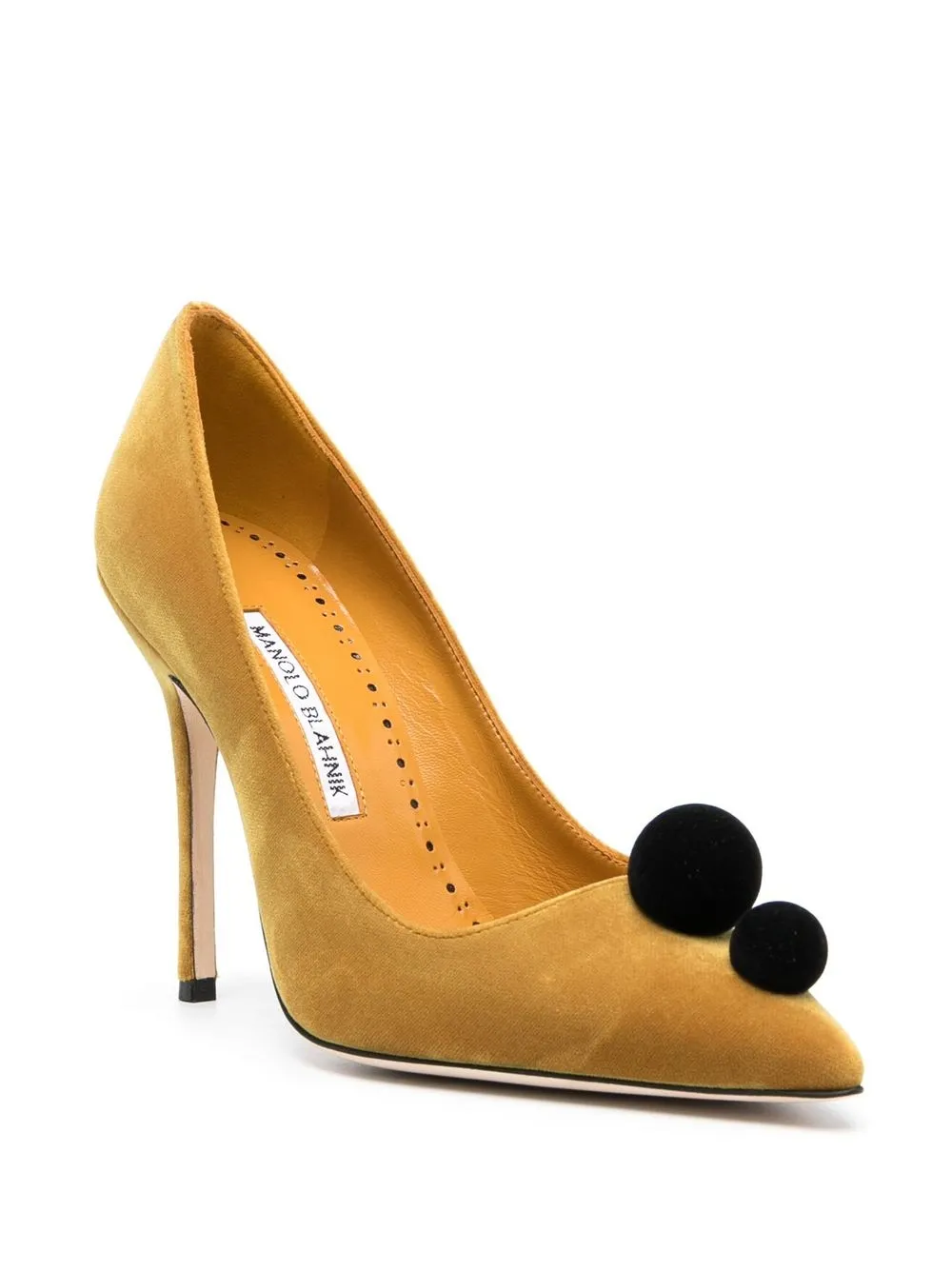 Manolo Blahnik Pumps Mit Pompon 120mm Farfetch Manolo Blahnik Pumps Mit Pompon 120mm Farfetch
