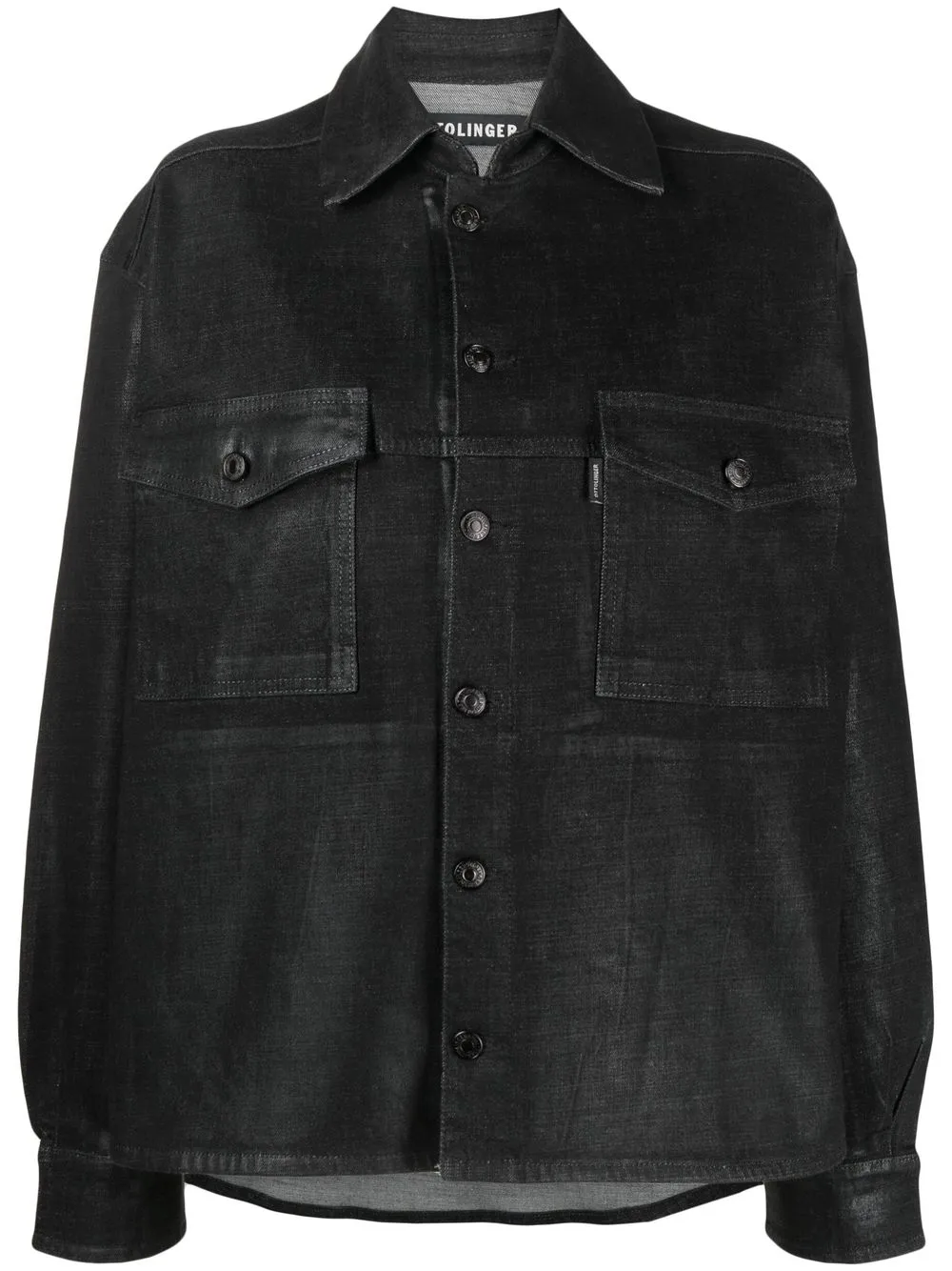 

Ottolinger button-up shirt jacket - Black