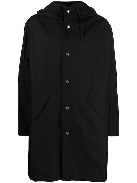 Jil Sander logo-print hooded parka