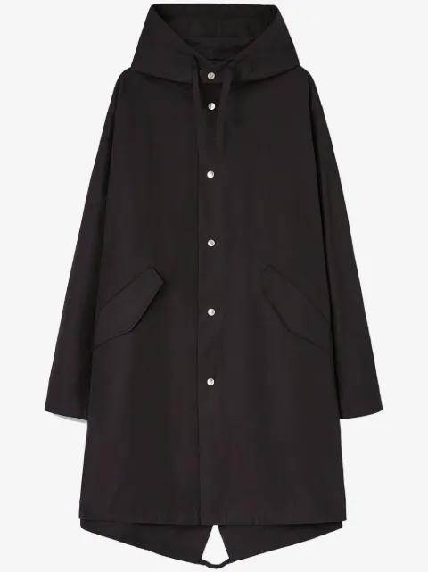Jil Sander Kapuzenparka mit Logo-Print