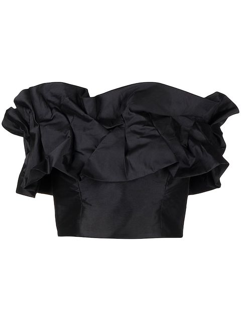 Bambah ruched off-shoulder top