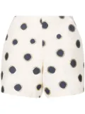 Bambah polka dot-print high-waisted shorts - Yellow