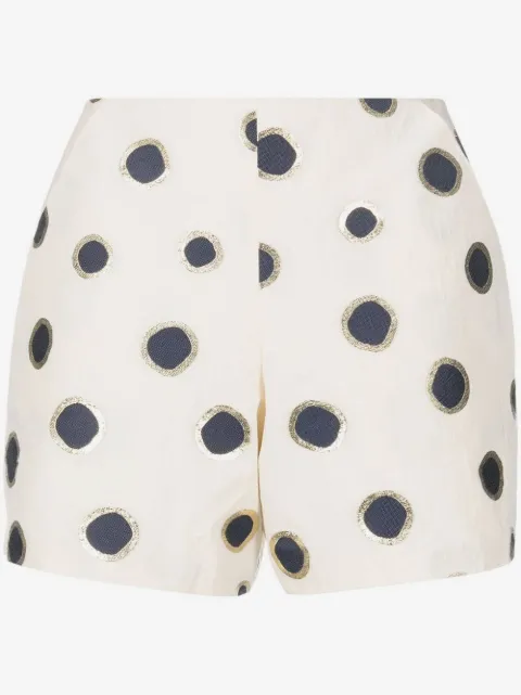 Bambah polka dot-print high-waisted shorts